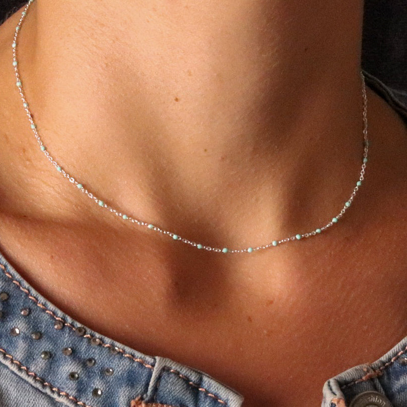 Collier VERT D'EAU