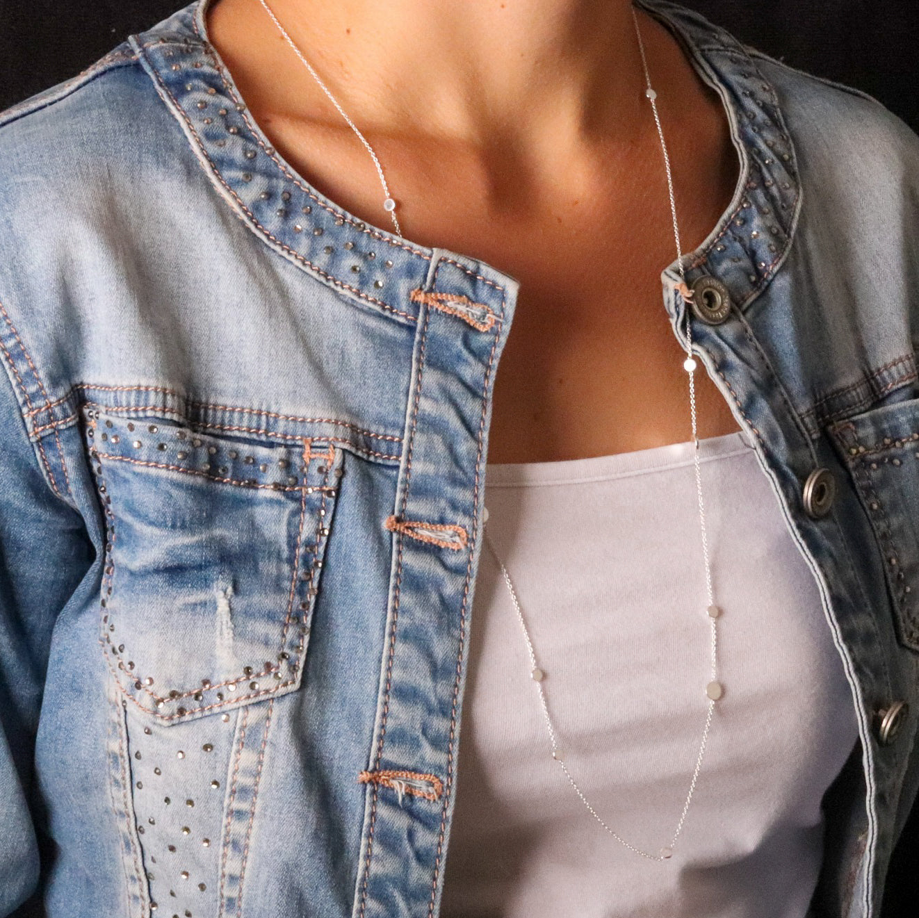 Collier CHAINE ET PERLES