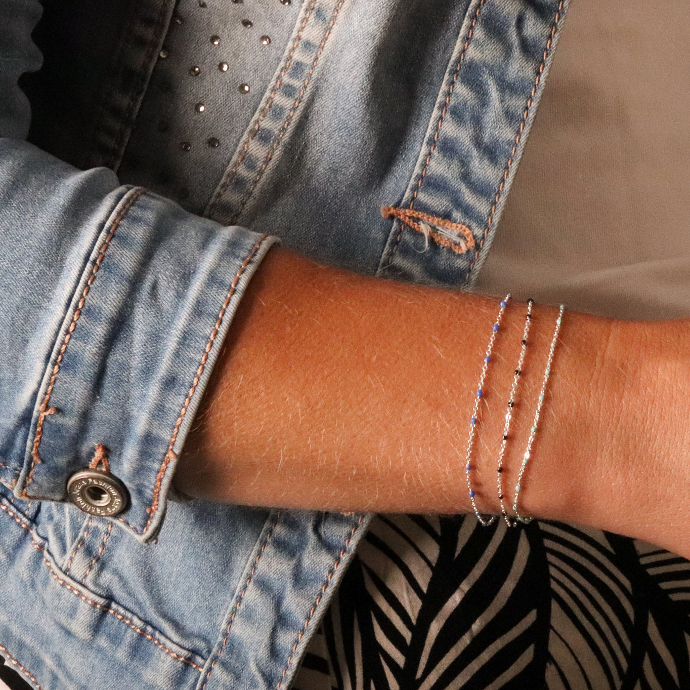 Bracelet PERLES BLEUES D'OCEAN