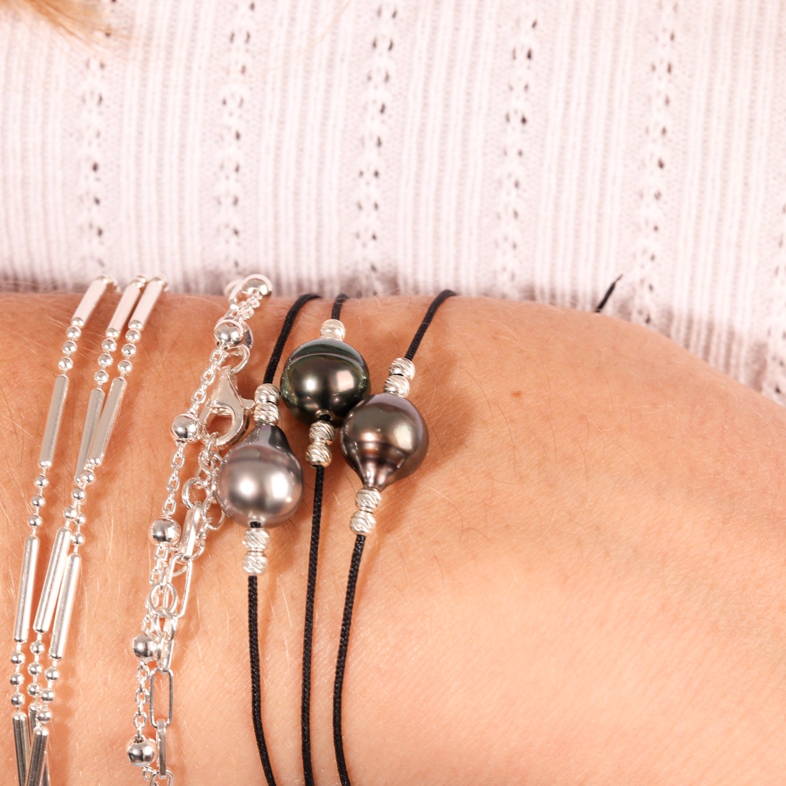 Bracelet PERLE baroque TAHITI 12