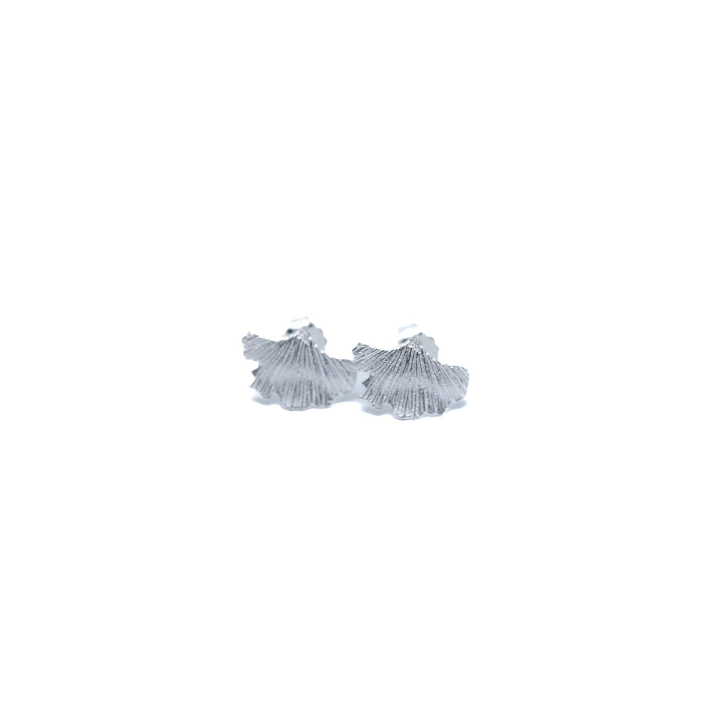 Boucles d'oreilles feuille Ginkgo biloba